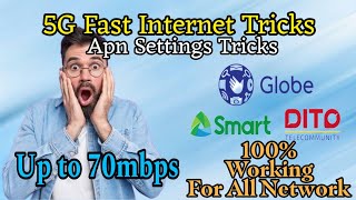 Fast Internet Apn Settings  Apn For All Network  Up to 70 mbps Speed [upl. by Eob]