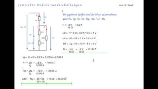 Gemischte Widerstandsschaltungen I [upl. by Nefets]