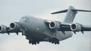 Boeing C17 Globemaster III  800001 NATO Arrival Eindhoven [upl. by Kristen242]