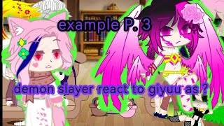 demon slayer react to giyuu as Venti example [upl. by Ahsekar]