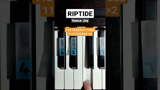 RIPTIDE Piano Tutorial💪🪦🤍🤠 [upl. by Oraneg524]