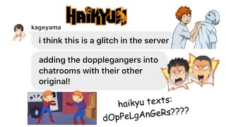 haikyuu texts⎮dOpPeLgAnGeR [upl. by Austine]