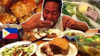 CRISPIEST LECHON DE CARAJAY Nilaga atibapa Pinoy MUKBANG Filipino Food [upl. by Park984]