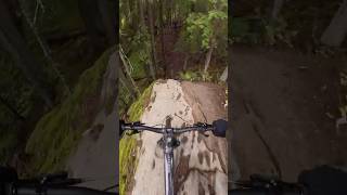 Steep Rock Face 🗿🇨🇦rockface rockslide whistler canada mtb [upl. by Kennan158]