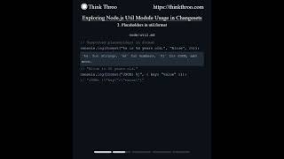 Nodejs util module usage in Changesets [upl. by Ibbor]