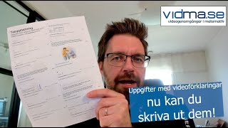 Nu går uppgifterna på Vidma att skriva ut [upl. by Younglove]