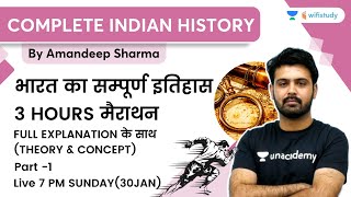 Complete Indian History  3 Hour Marathon  All Govt Exams  wifistudy  Aman Sir [upl. by Pascha]