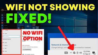 Troubleshooting WiFi Connectivity Windows 10 WiFi Not Showing Heres the Fix [upl. by Jaquelin]