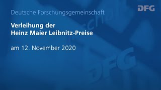 Verleihung der Heinz MaierLeibnitzPreise 2020 [upl. by Aniraad214]