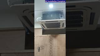 Daikin 15 Ton Cassette Old AC Installation Complete ✅ Sarfaraz TM Vlogs [upl. by Owain]