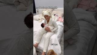 Newborn night shift part 2 😅😴 newborn vlog newbornbaby momlife [upl. by Akela809]