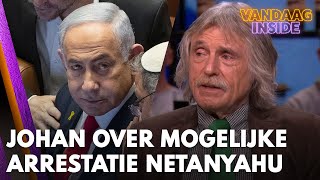 Johan reageert op arrestatiebevel Netanyahu  VANDAAG INSIDE [upl. by Lyrak]