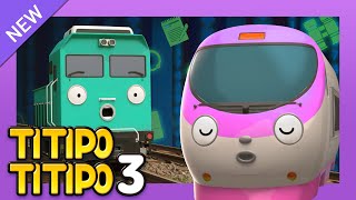 TITIPO S3 EP9 Detective Genie l Train Cartoons For Kids  Titipo the Little Train [upl. by Aisad658]