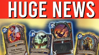 THE NEW CORE SET REVEALED  Huge Changes to Hearthstone [upl. by Senilec64]