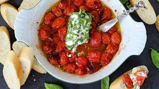 Appetizer Recipe Baked Cherry Tomatoes amp Herbed Goat Cheese by Everyday Gourmet with Blakely [upl. by Hsital]