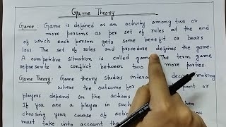 Game Theory in Operation Research  Pure Strategy Mixed Strategy  Payoff Matrix  Types of Game [upl. by Nived]