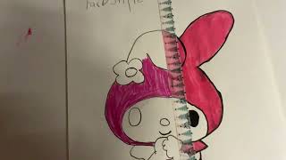 My Melody drawing Part2 [upl. by Oiram]