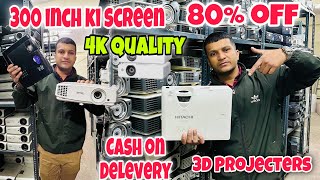 इससे सस्ता प्रोजेक्टर कही नहीं मिलेगा 3D Projector 300inch screen 80off Cheapest Projector in Delhi [upl. by Homere]