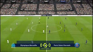 Olympique Marseille vs PSG  Ligue 1  PES 2021  PC Gameplay  4K [upl. by Ysnil]