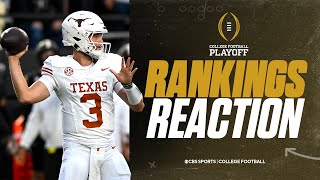 CFP Rankings Released Experts react to the Week 12 College Football Playoff Rankings [upl. by Nere740]