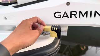 Locking Garmin Kraken Trolling Motor w Tow Smart Brass Couple Lock [upl. by Spence]