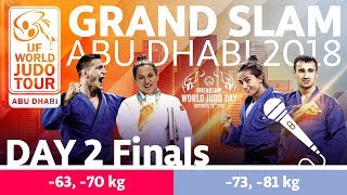 Judo GrandSlam Abu Dhabi 2018 Day 2  Final Block [upl. by Anelrad]