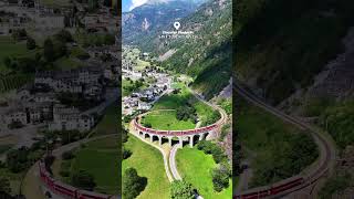 Circular Viaduct Switzerland 🇨🇭 switzerland nature photography shorts [upl. by Yehtomit408]