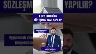 EDevletten Kira Sözleşmesi Nasıl YapılırUYGULAMALI VİDEOMUZU İZLEYEBİLİRSİNİZ [upl. by Niffirg]