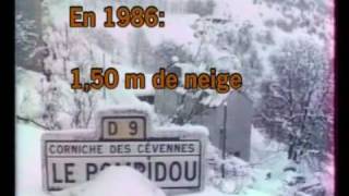 Tempête de neige de 1986 au Pompidou Lozère Partie 1 [upl. by Som137]