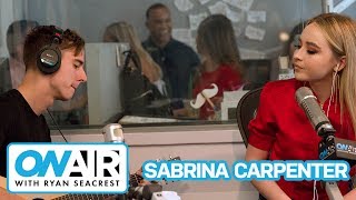 Sabrina Carpenter quotTheres Nothing Holdin Me Backquot Acoustic  On Air with Ryan Seacrest [upl. by Kermit]