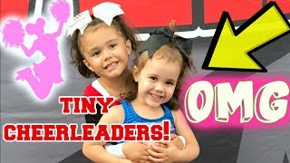 TINY CHEERLEADERS 97 VLOG [upl. by Akenna985]