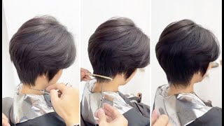 Fix a Short Layers Hair  Beautiful Textured Short Layered Bob Haircut for Women [upl. by Rol]