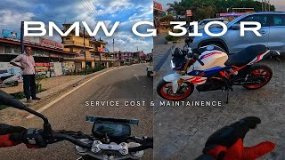 BMW G310R SERVICE COST  KAAFI JYADA AFFORDABLE 🧐 [upl. by Arianie]