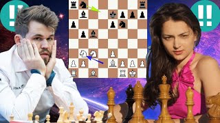 Mistake chess game 248 Magnus Carlsen vs Alexandra Kosteniuk [upl. by Ahrendt]