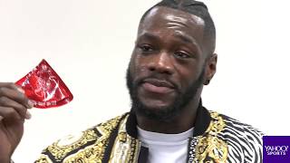 Deontay Wilder takes on the One Chip Challenge [upl. by Westfall]