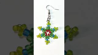 christmas coming 🌲❄️☃️❄️🌲diy seeds snow beads beadwork [upl. by Adda]