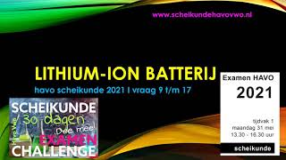 havo examen scheikunde 2021 I lithium ion batterij [upl. by Rodmann761]