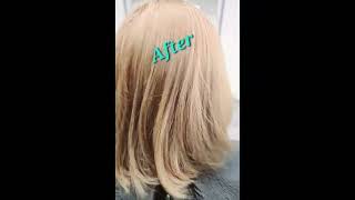 Yellow blonde to platinum blonde highlights [upl. by Ycrad]