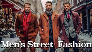 Londons Mens Fashion Street Style in December Exclusive Look on High Street [upl. by Archibald]