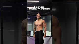 2 exercises that I started doing to grow my shoulders gym shoulderexercises gymtips [upl. by Dyrrej]