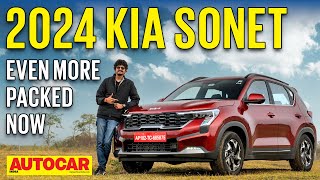 2024 Kia Sonet facelift review  Feature perfect  First Drive  Autocar India [upl. by Barram433]