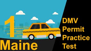 Maine DMV Permit Practice Test 1  2018 [upl. by Qooraf]