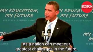 President Obama Makes Historic Speech to Americas Students  English subtitles [upl. by Hadwin]