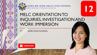 Inquiries Investigation and Immersion  Orientation  K12  New Normal  MELC [upl. by Juline887]