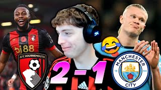 DAVOO XENEIZE REACCIONA BOURNEMOUTH 2  1 MANCHESTER CITY l PREMIER LEAGUE [upl. by Ramel]