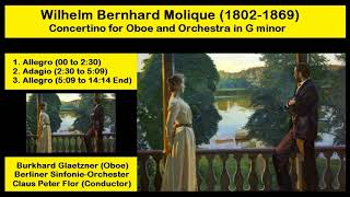 Wilhelm Bernhard Molique 18021869  Concertino for Oboe and Orchestra in G minor [upl. by Ramon]