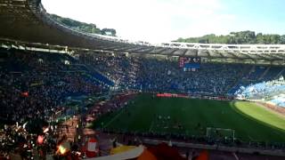 ROMAlazio 2292013 GOL LJAJIC ANNULLATO KLOSE E GRAZIE ROMA LIVE CURVA SUD [upl. by Lindly]