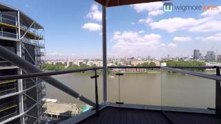 Two Riverlight Quay London SW8  Direct River View Two Bedroom Apartment Tour [upl. by Nuavahs]