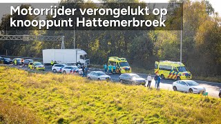 Motorrijder overleden bij eenzijdig ongeval A50 knooppunt Hattemerbroek  ©StefanVerkerknl [upl. by Hanselka]