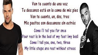 Ricky Martin  Vente Pa Ca Lyrics English and Spanish  ft Maluma  Translation amp Meaning [upl. by Gabbey]